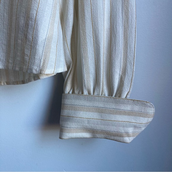 NWT Theory Easy Shirt in Corded Viscose-Cotton Size Petite - Picture 8 of 16